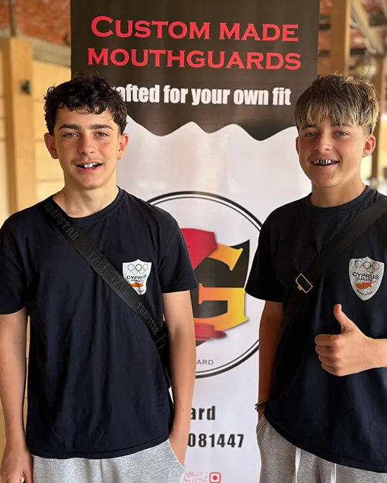 Christos & Antonis, Karate athlete sponsored by ZeeGuard