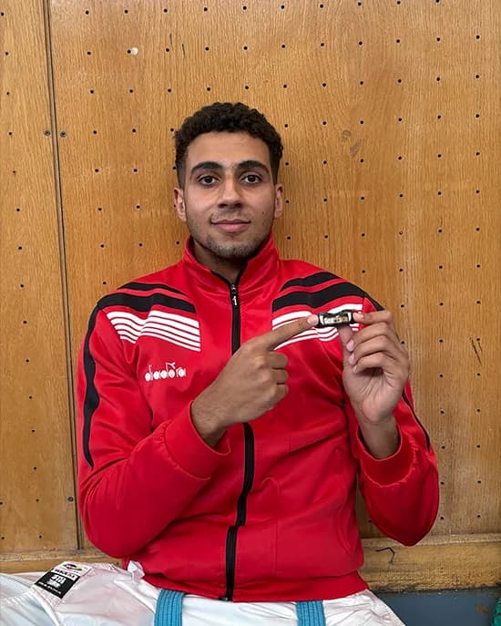 Hassan Awad, Karate athlete sponsored by ZeeGuard
