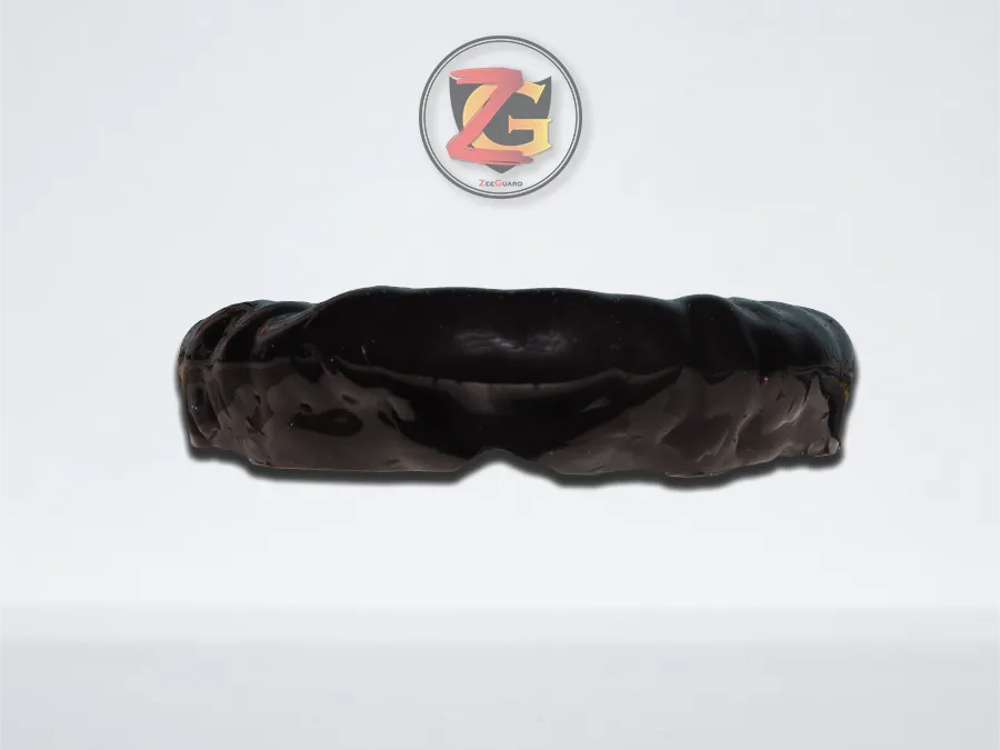 CoreFit braces lower jaw mouthguard with custom name text