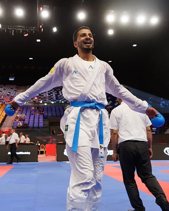 Zyad Elgharib, Karate athlete sponsored by ZeeGuard